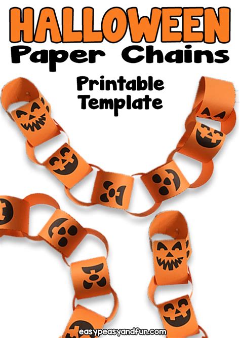 Halloween Paper Chain Template